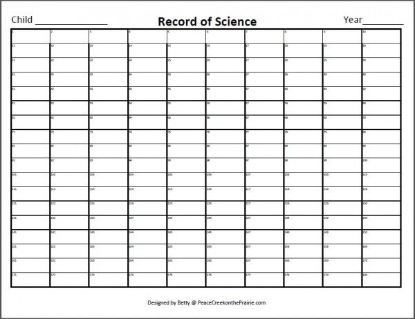 Record of Science Sample